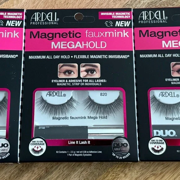 Three Boxes of Ardell Professional Faux Mink Megahold Magnetic Liner & Lash Kit - Picture 2 of 4